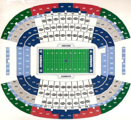 Cowboys Stadium Seating Chart