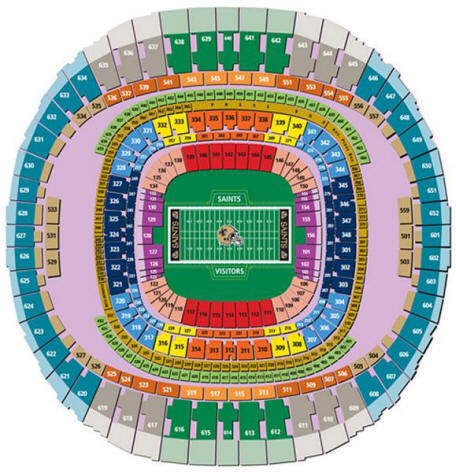 Louisiana Superdome Seating Chart