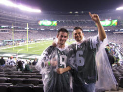 Matt and I trying to Stay Dry