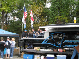 Back porch on the PantherFanz Party Prowler