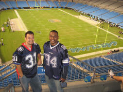 Celebrating a Buffalo Bills win