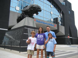 Outside Bank of America Stadium